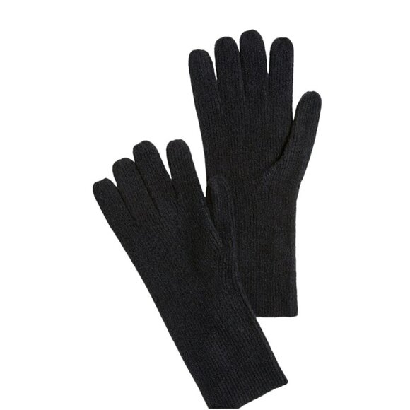 J. Crew Long Black Knit Gloves in Extra-Soft Yarn - Picture 1 of 2